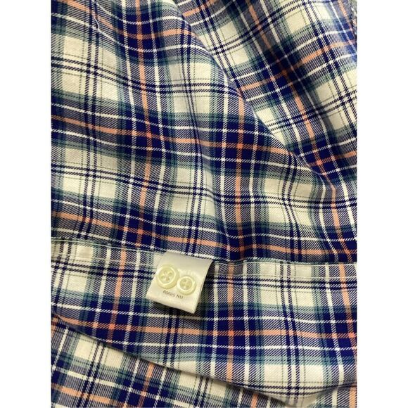 Roundtree  Yorke Men Blue Plaid Long XL - Picture 6 of 8